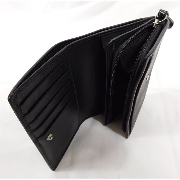 Vintage Coach Leatherware Black Leather Bi-Fold Wallet - Picture 6 of 8